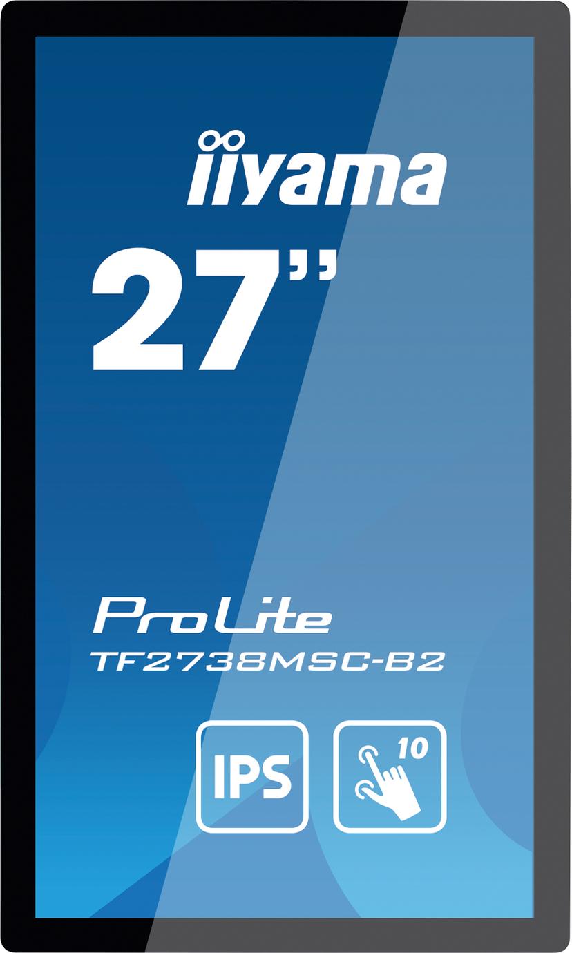 iiyama ProLite TF2738MSC-B2 27" Touch Open Frame FHD 16:9 27" 1920 × 1080pixels IPS 16:9