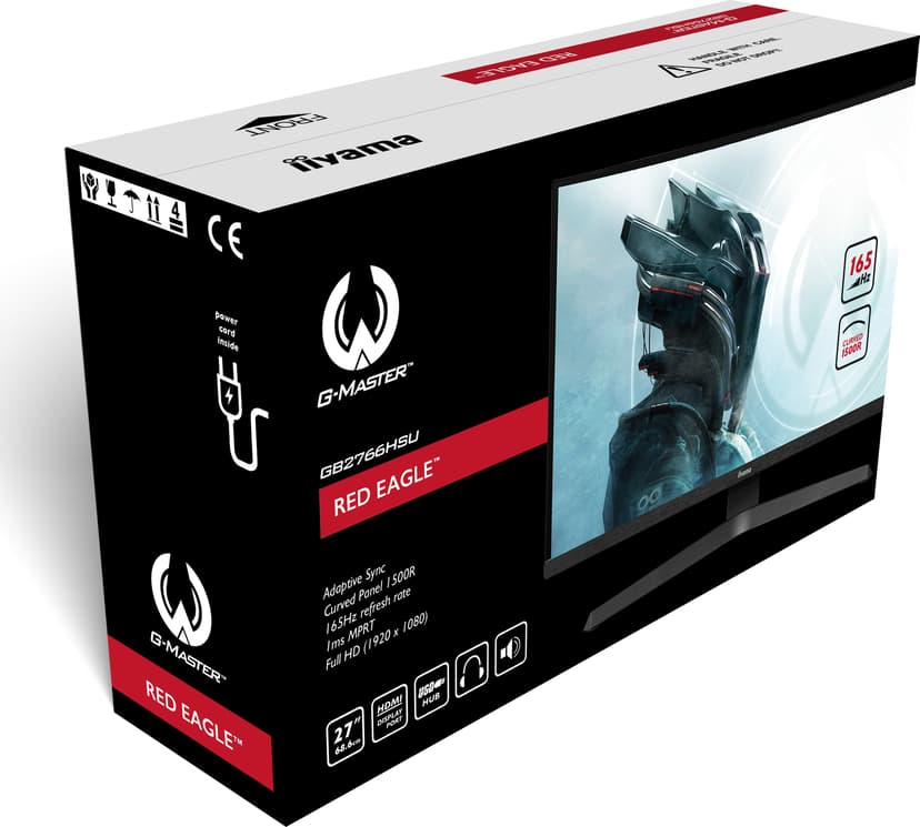 iiyama G-MASTER Red Eagle GB2766HSU-B1 27" 1920 × 1080pixels VA 16:9 165Hz