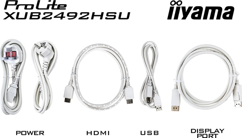 iiyama ProLite XUB2492HSU-W6 23.8" 1920 × 1080pixels IPS 16:9 100Hz