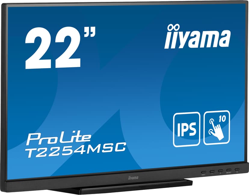 iiyama Prolite T2254MSC-B1AG 21.5" PCAP 10P-Touch FHD 16:9 21.5" 1920 × 1080pixels IPS 16:9 60Hz