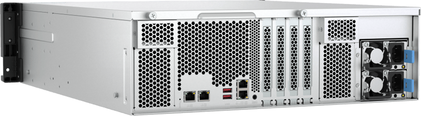 QNAP TS-H1677AXU-RP Tallennuspalvelin Teline ( 3U ) AMD Ryzen™ 7 7745 32 GB DDR5 0 TB QNAP QTS musta, Harmaa