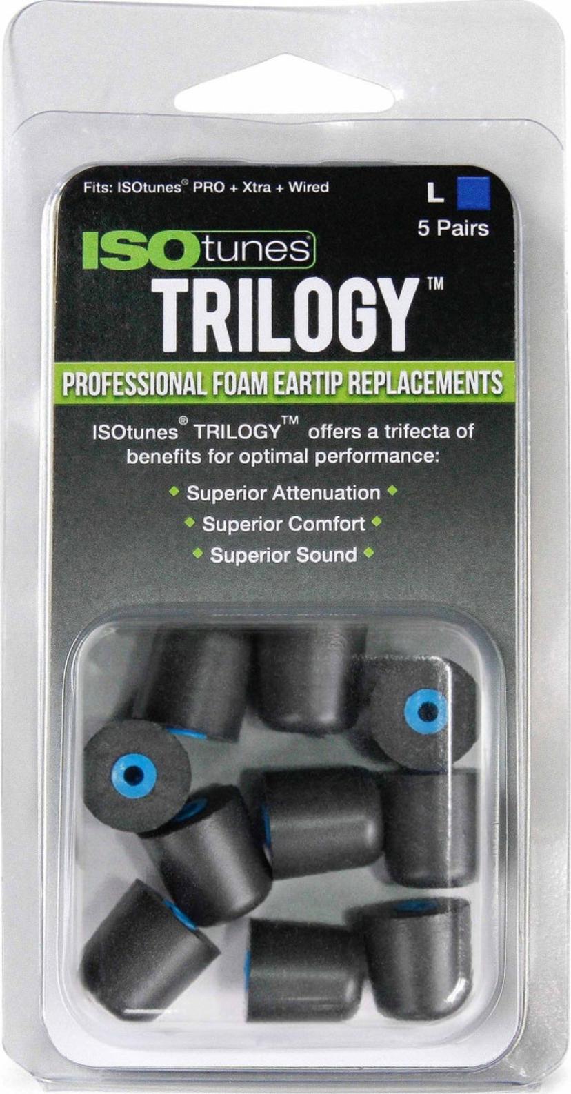 ISOtunes FOAM REPLACEMENT EARTIPS - XTRA/PRO 2.0 - LARGE