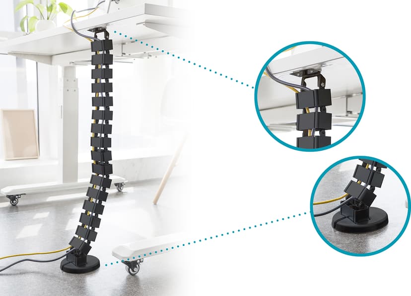 Digitus DA-90505 kabelorganisator Skrivebord Kabelæder Sort 1 stk