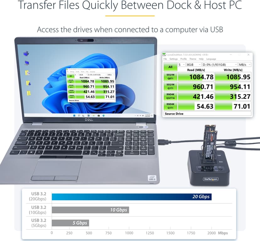Startech 1:1 M.2 Standalone M.2 NVME SSD Cloner/Copier/Dupliocator