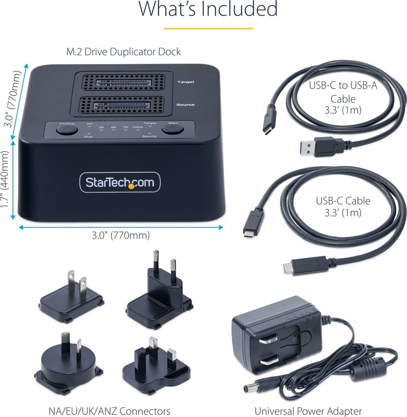 Startech 1:1 M.2 Standalone M.2 NVME SSD Cloner/Copier/Dupliocator