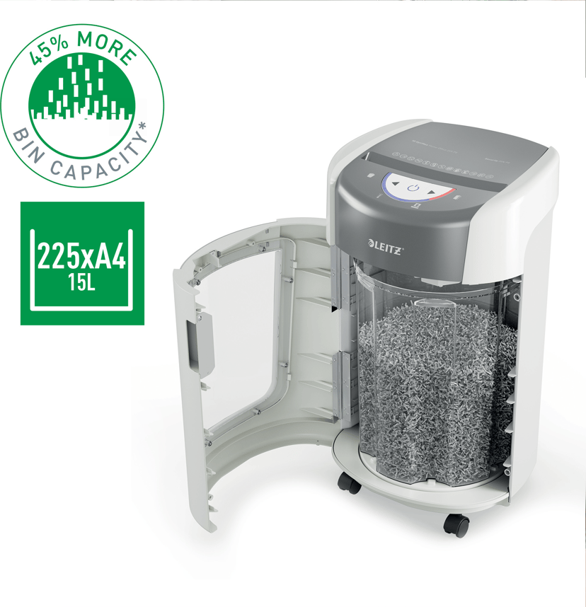 Leitz IQ OptiMax Home Office 225 Dokumentförstörare P5 15L