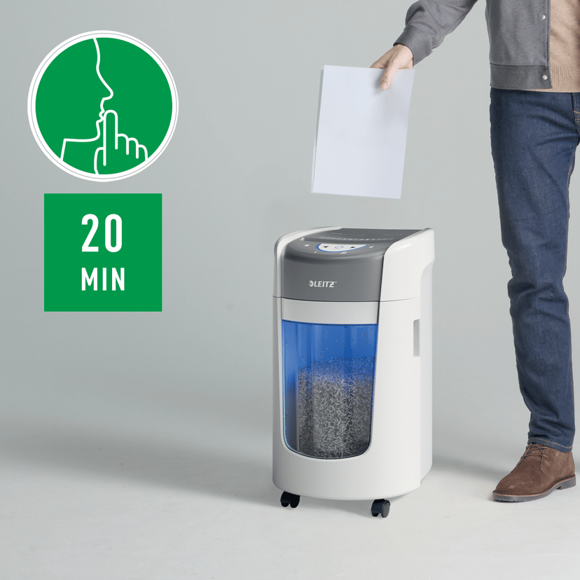 Leitz IQ OptiMax Home Office 225 Dokumentförstörare P5 15L