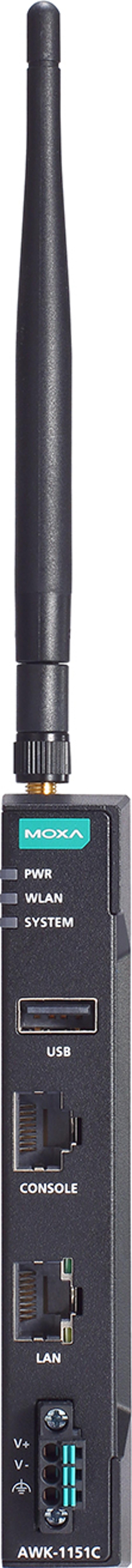 Moxa AWK-1151C-US access-punkter för trådlösa nätverk 400 Mbit/s Svart