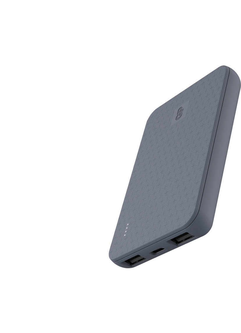 GP Powerbank Plus, 3-porttinen, 5000 mAh, sininen 18.5, 5000Wh Sininen