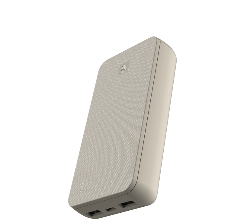 GP Powerbank Plus 3-Porter 20000mAh Krem 74, 20000Wh Krem