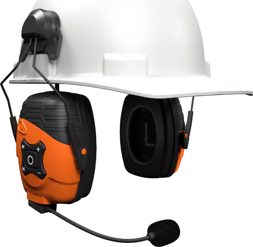 ISOtunes LINK 2.0 HEADPHONES WITH HELMET MOUNT Stereo EN 352 Certifierad Svart, Orange