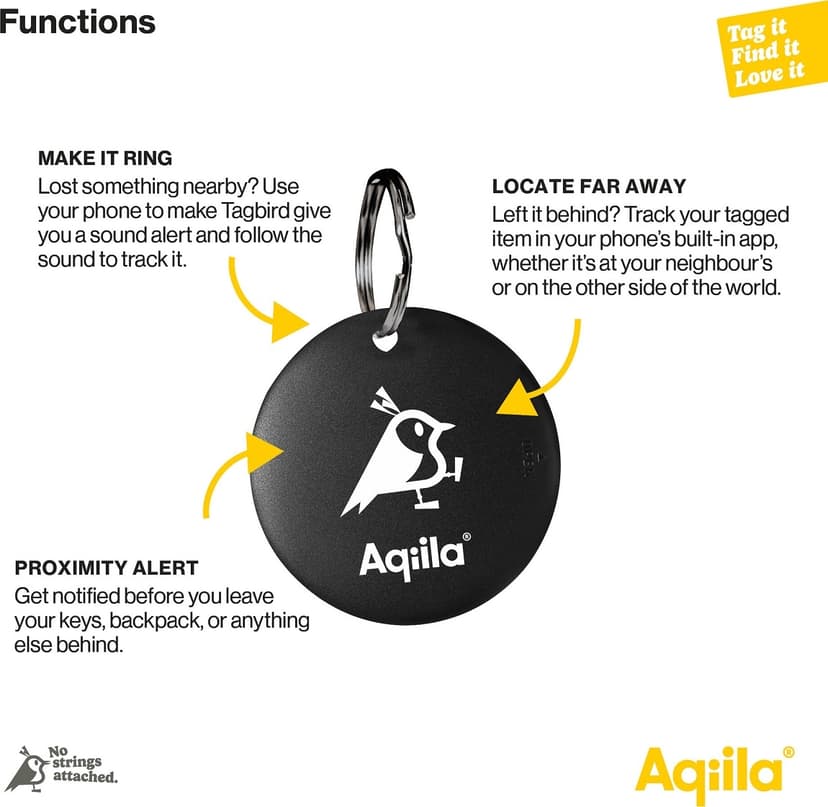 AQIILA TagBird Item Finder 4-Pack