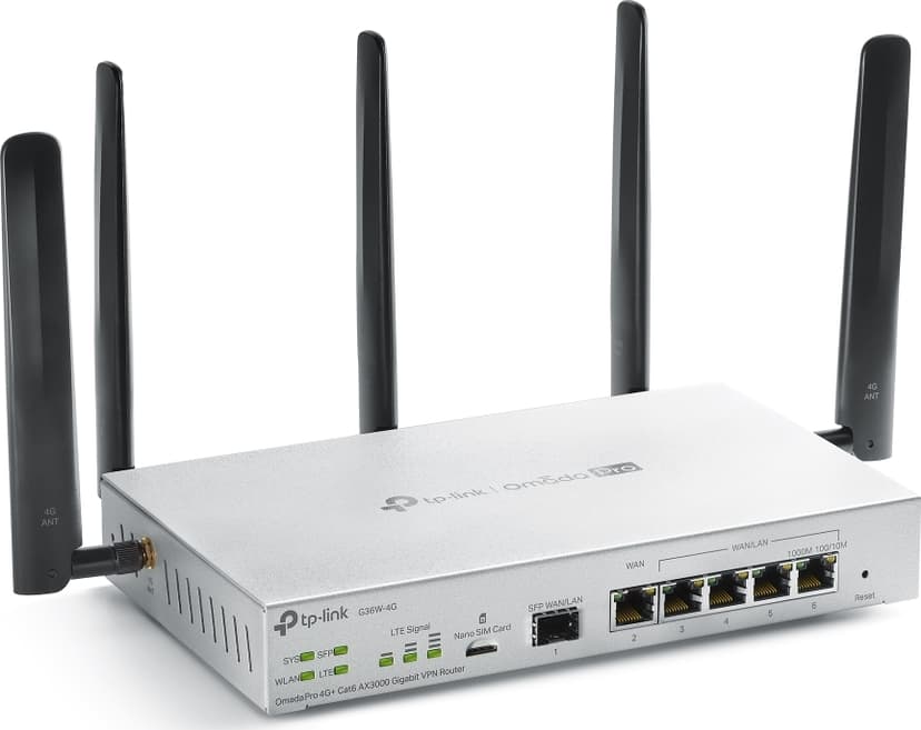 TP-Link Omada Pro G36W-4G trådlös router Gigabit Ethernet Dual-band (2,4 GHz / 5 GHz) Vit
