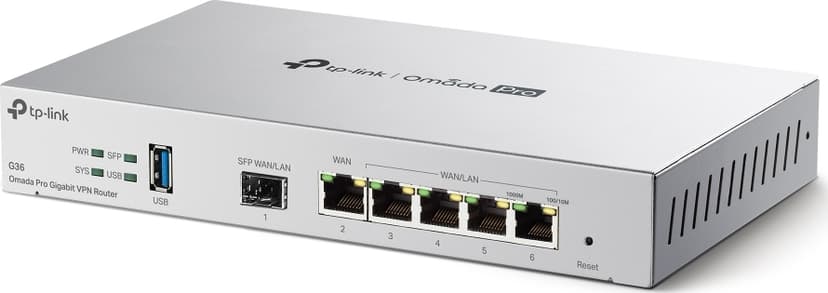 TP-Link Omada Pro G36 langallinen reititin Gigabitti Ethernet Harmaa