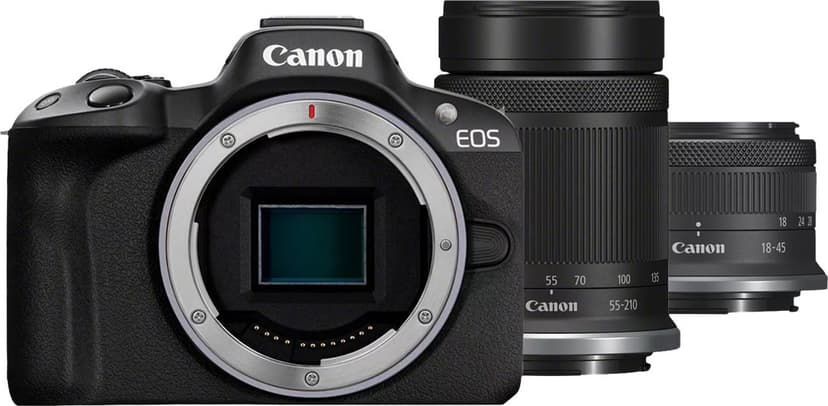 Canon Canon EOS R50 + RF-S 18-45mm f/4.5-6.3 + RF-S 55-210mm f/5-7.1