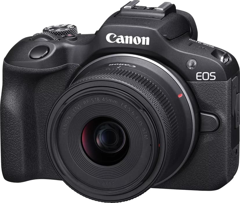Canon EOS R100 + RF-S 18-45mm f/4.5-6.3 IS STM + RF-S 55-210mm f/5-7.1 IS STM