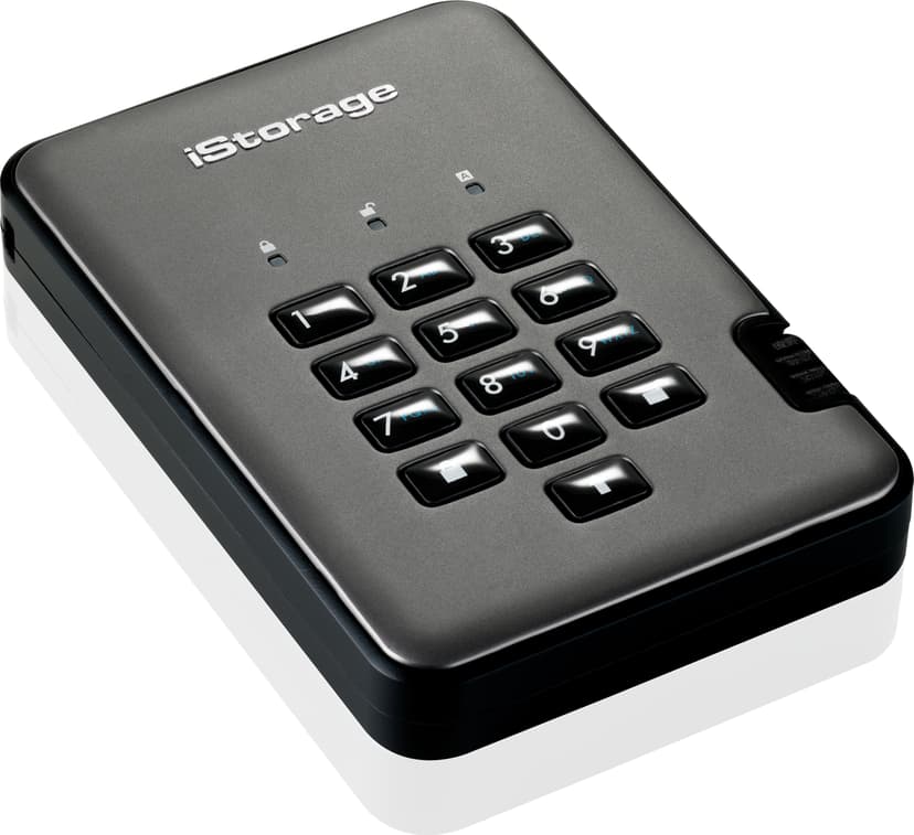 Istorage ISDAP2256SSD16000CG 16 TB USB Type-A 3.2 Gen 1 (3.1 Gen 1) Sort USB-A Svart