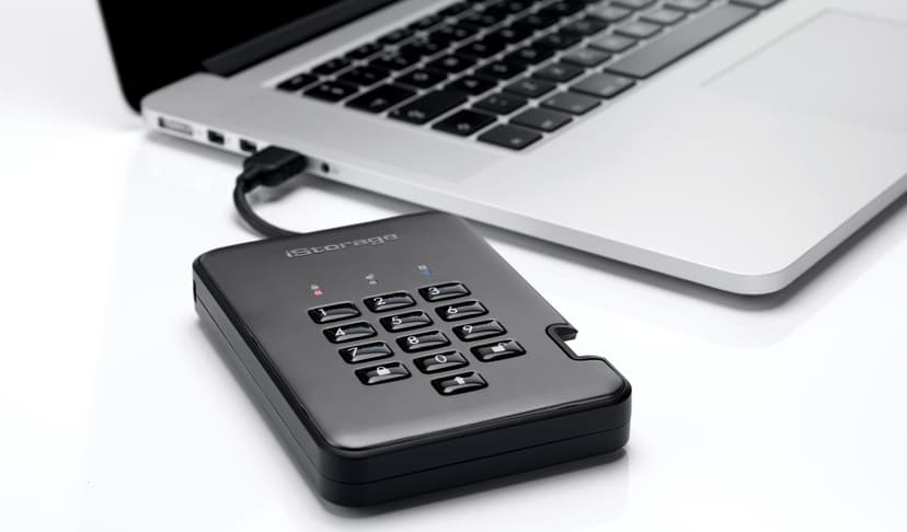 Istorage ISDAP2256SSD16000CG 16 TB USB A-tyyppi 3.2 Gen 1 (3.1 Gen 1) musta USB-A Musta
