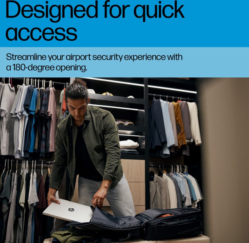 HP Travel Plus -reppu 30L 17" 17" 17.3" Polyesteri Sininen