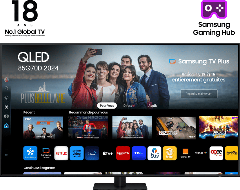 Samsung Q70D 85" 4K QLED Smart TV (2024)  - (Kuppvare klasse 2)