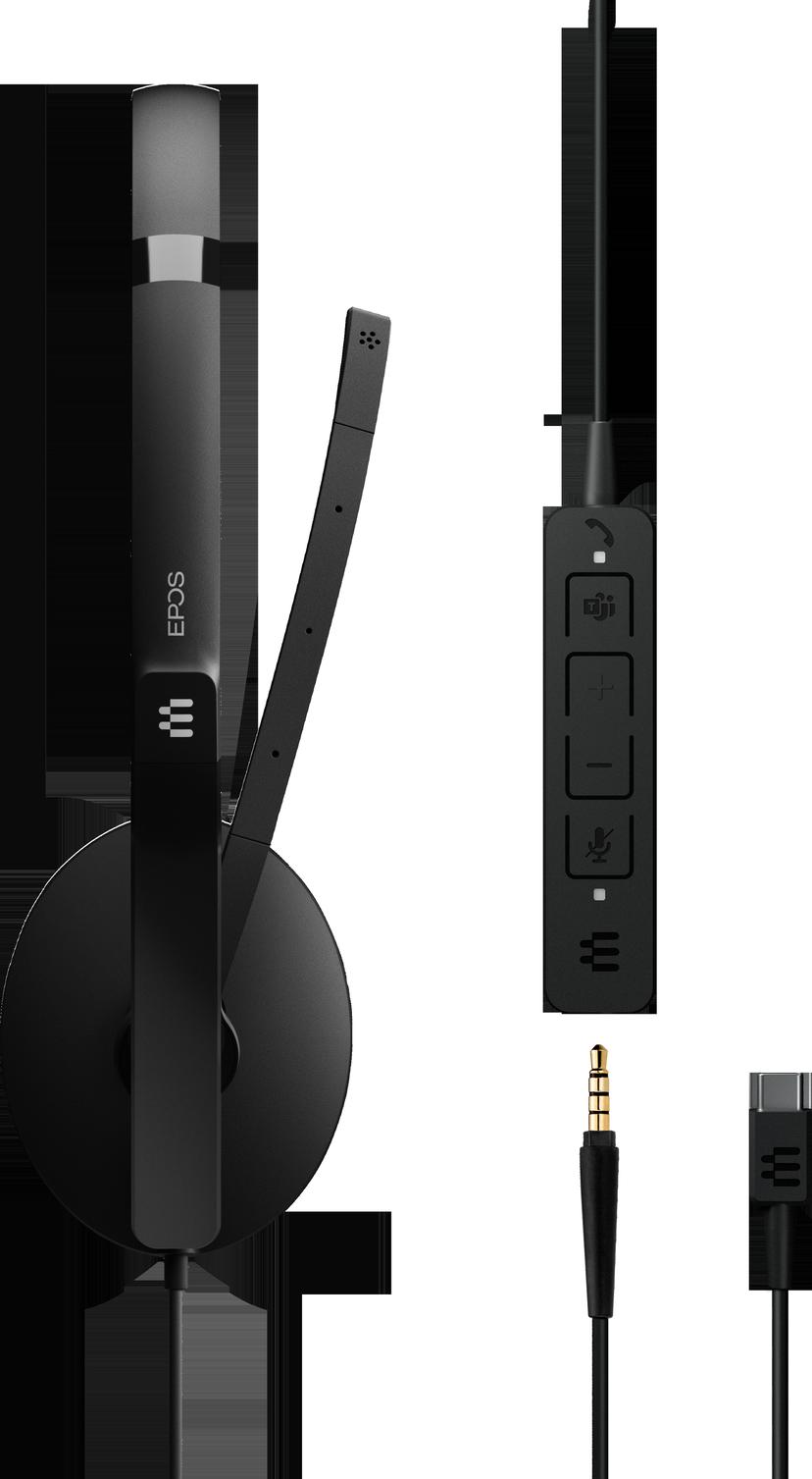 EPOS ADAPT 165T II Stereo USB-C Microsoft Teams Musta