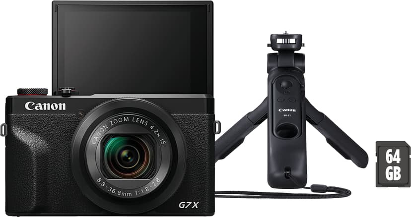 Canon Powershot G7 X Mark III Premium Vlogger Kit - (Fyndvara klass 1)