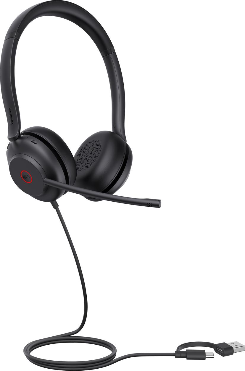 Yealink UH35 Stereo USB-A, USB-C Microsoft Teams Svart