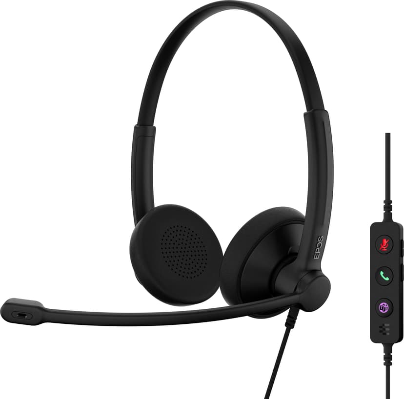 EPOS IMPACT 100 Stereo USB-A, USB-C Microsoft Teams Svart