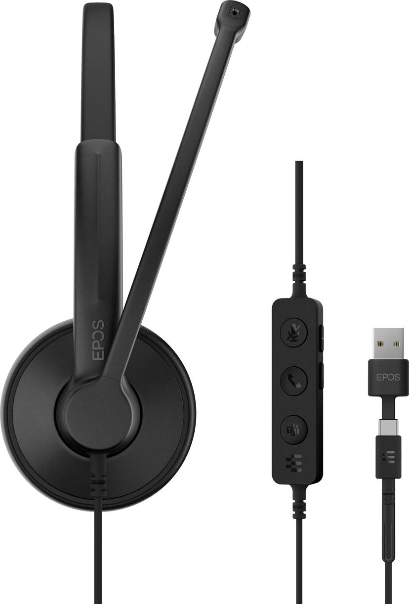 EPOS IMPACT 100 Stereo USB-A, USB-C Microsoft Teams Svart