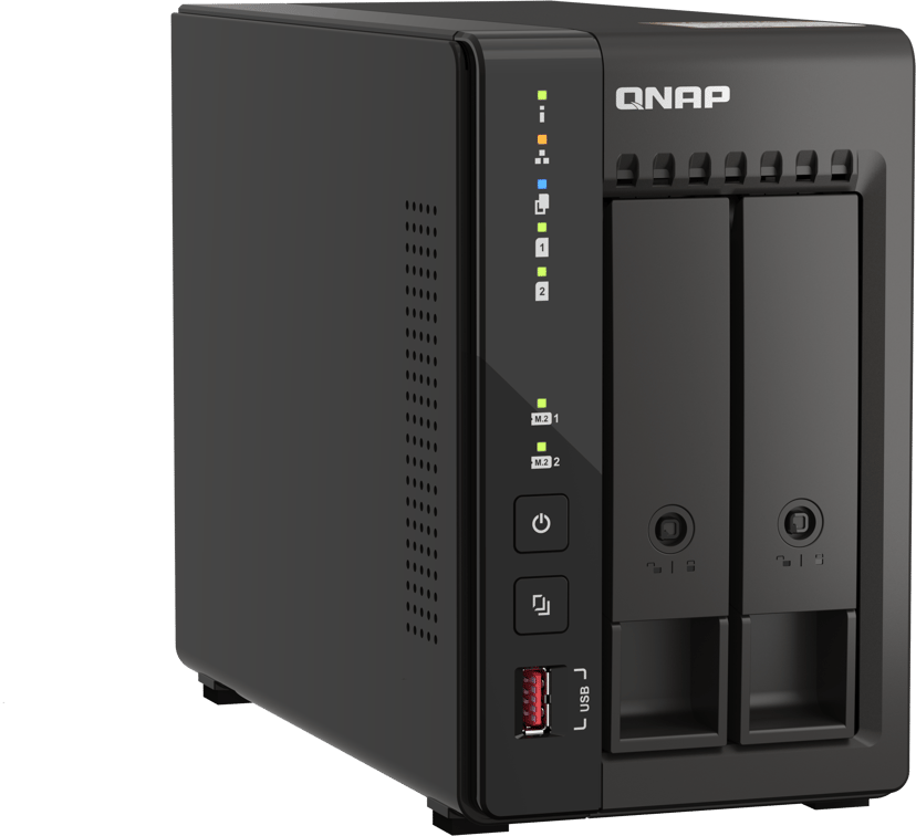 QNAP QVP-21C NAS- & lagringsservrar Lagringsserver Tower Intel® Celeron® J6412 8 GB DDR4 0 TB QVR Pro Svart