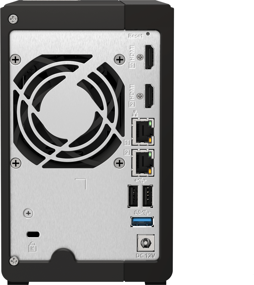 QNAP QVP-21C NAS- & lagringsservrar Lagringsserver Tower Intel® Celeron® J6412 8 GB DDR4 0 TB QVR Pro Svart