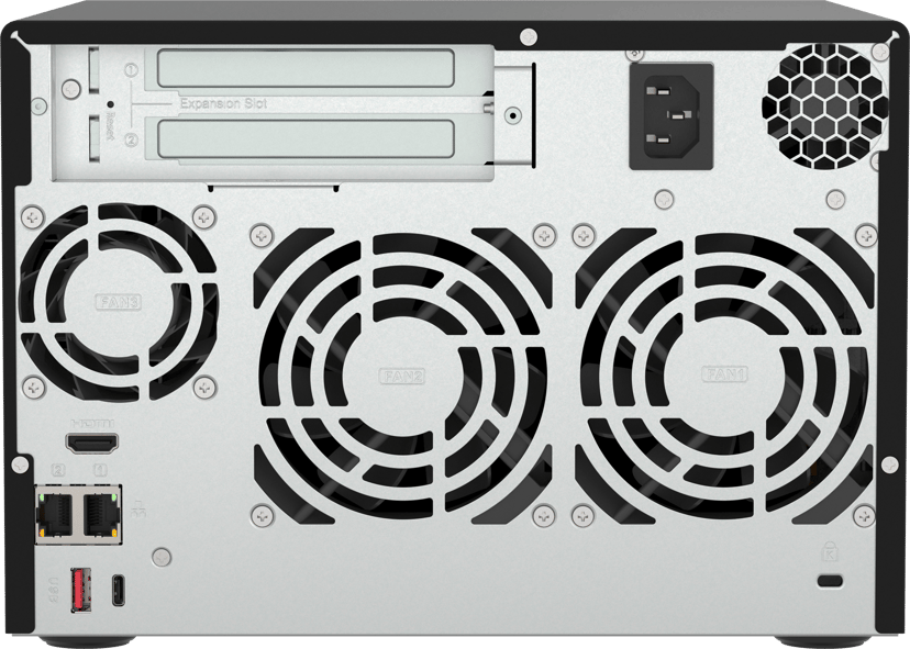QNAP QVP-63B NAS- & lagringsservrar Tower Intel® Core™ i3 16 GB DDR4 0 TB Svart