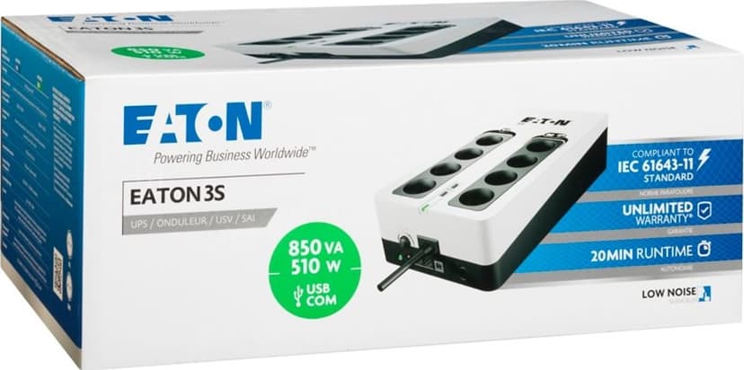 Eaton 3S 850 DIN 700VA 510W UPS