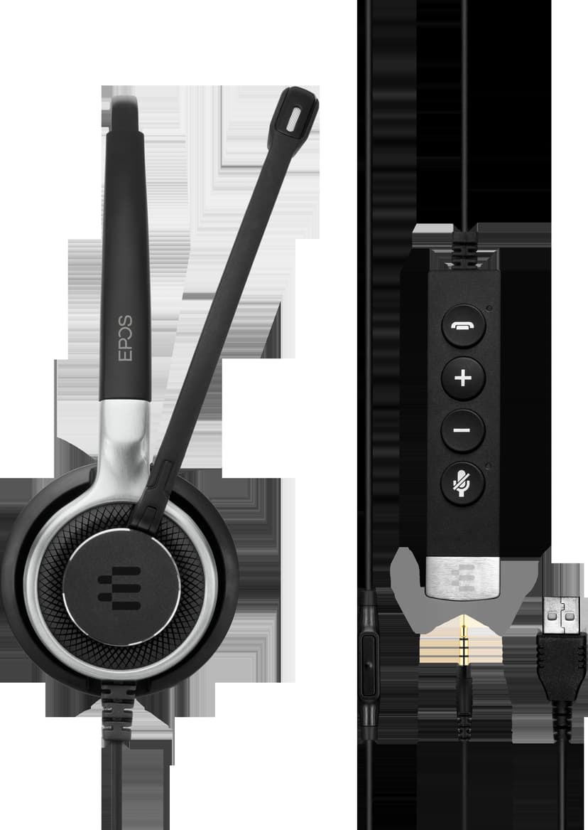 EPOS IMPACT SC 660 Stereo USB-A UC Silver, Svart