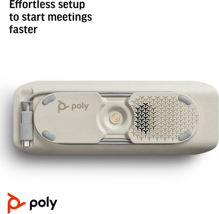 HP Poly Sync 40+ USB-A USB-C -kaiutinpuhelin, Microsoft Teams -sertifioitu + BT700 USB-A -sovitin