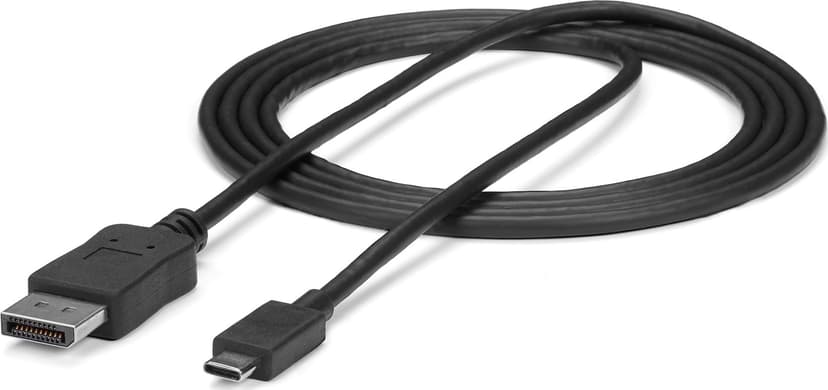 Startech 6ft USB C to DisplayPort Adapter Cable 1.8m DisplayPort USB-C Svart