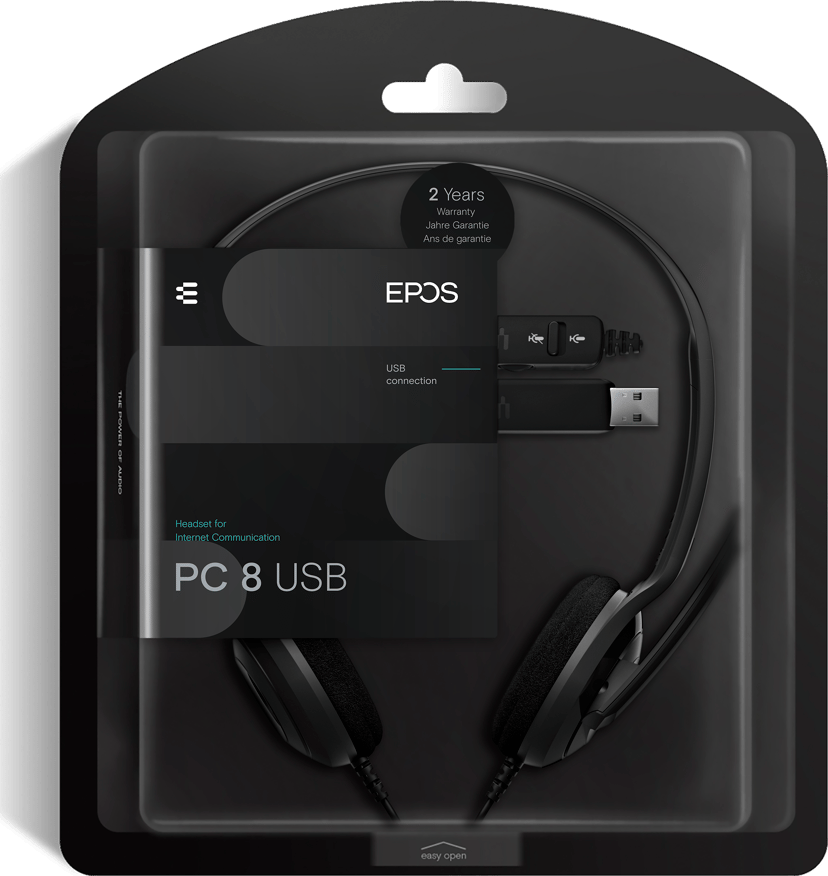 EPOS PC 8 Stereo USB-A Svart