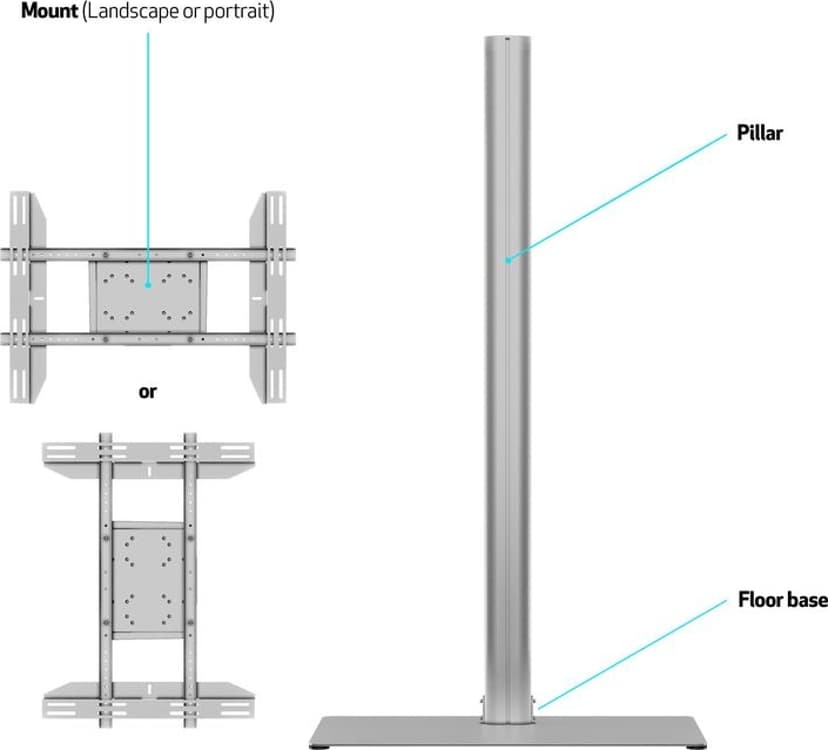 Multibrackets M Display Stand 180 Single