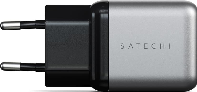 Satechi ST-UC30WCM - 30W USB-C PD GaN seinälaturi Hopea, Musta