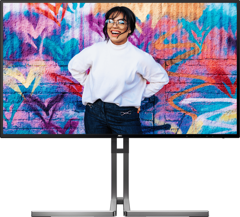 AOC U3 U27U3CV tietokoneen litteä näyttö 68,6 cm (27") 3840 x 2160 pikseliä 4K Ultra HD LCD musta 27" 3840 × 2160pixels Nano IPS 16:9 60Hz