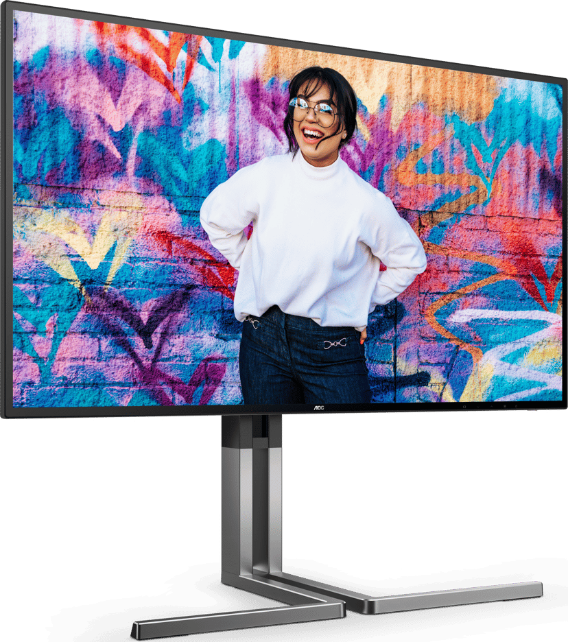 AOC U3 U27U3CV platta pc-skärmar 68,6 cm (27") 3840 x 2160 pixlar 4K Ultra HD LCD Svart 27" 3840 × 2160pixels Nano IPS 16:9 60Hz