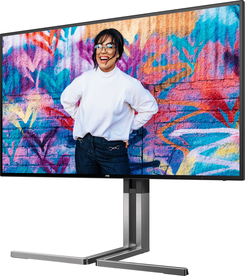AOC U3 U27U3CV platta pc-skärmar 68,6 cm (27") 3840 x 2160 pixlar 4K Ultra HD LCD Svart 27" 3840 × 2160pixels Nano IPS 16:9 60Hz