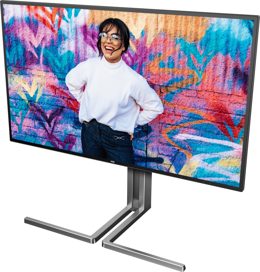 AOC U3 U27U3CV platta pc-skärmar 68,6 cm (27") 3840 x 2160 pixlar 4K Ultra HD LCD Svart 27" 3840 × 2160pixels Nano IPS 16:9 60Hz