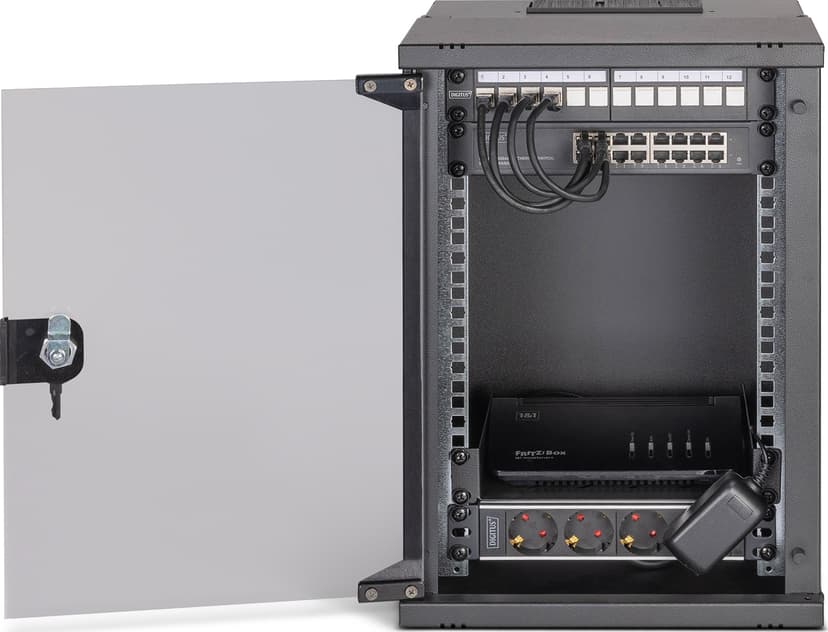 Digitus DN-49103-SET rack 9U Wandrek Zwart