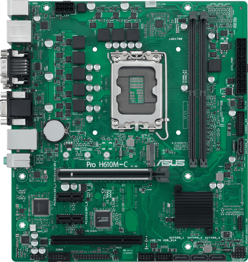 ASUS Pro H610M-C-CSM Intel H610 LGA 1700 micro ATX LGA 1700 Micro-ATX
