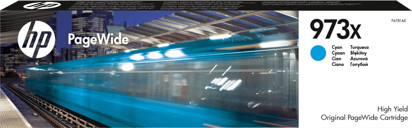 HP Muste Syaani No.973X 7K - PageWide