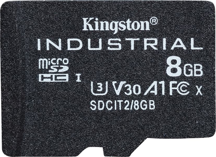 Kingston Technology Industrial 8 GB MicroSDHC UHS-I Luokka 10 8GB MicroSDHC UHS-I