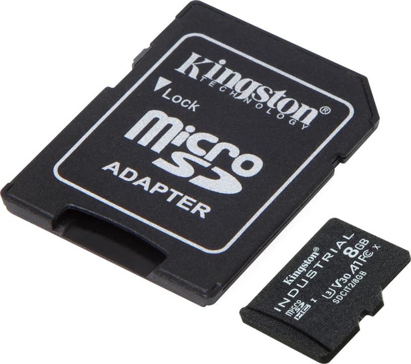 Kingston Technology Industrial 8 GB MicroSDHC UHS-I Klasse 10 8GB MicroSDHC UHS-I
