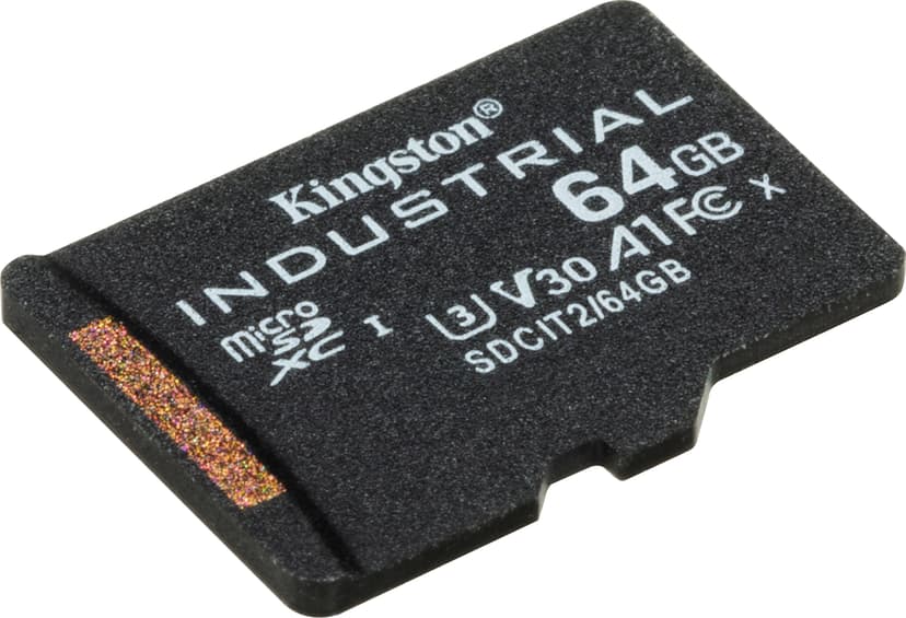 Kingston Technology Industrial 64 GB MicroSDXC UHS-I Luokka 10 64GB MicroSDXC UHS-I