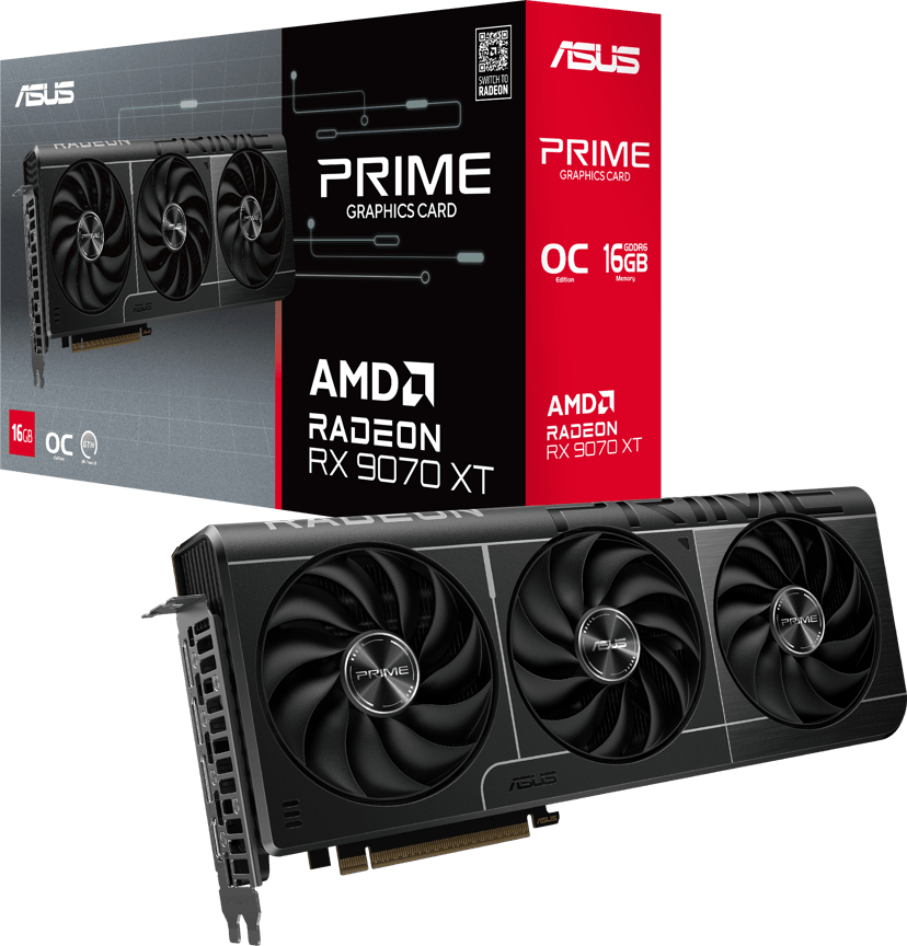 ASUS Prime OC Radeon RX 9070 XT 16GB